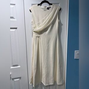 DKNY Cream Sleeveless Dress